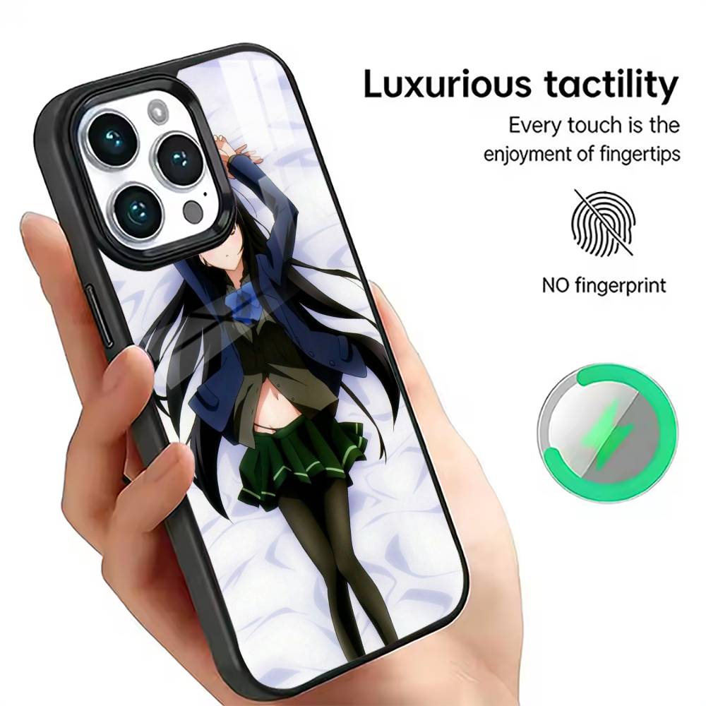 

Accel World Kuroyukihime Phone Case For iPhone17,16,15,14,13,12,11 Plus,Pro Magnetic with Magsafe Wireless Charging iPhone14PROMAX