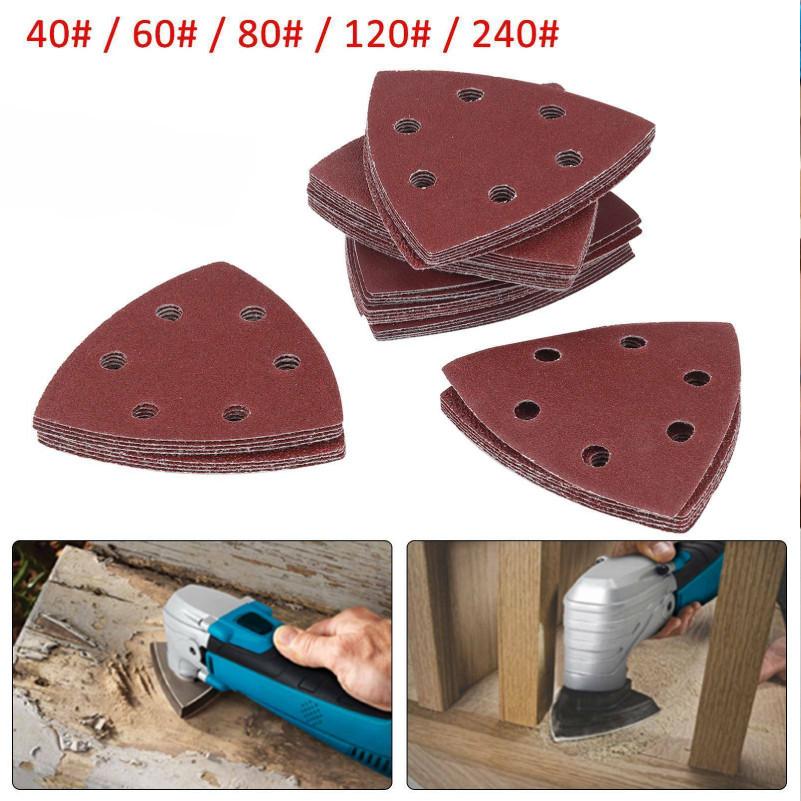 Pads Sanding Triangle Assorted Sandpaper For Multi Tool Oscillating Loop Durable