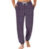 Men's Plaid Print Jogger Pants with Drawstring and Pockets - Casual Loungewear for Home and Everyday Wear