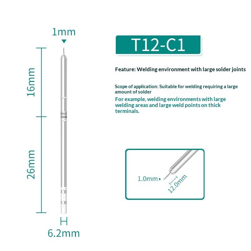 TS100 TS101 Soldering Iron Tip Replacement Multiple Models Fit for Pinecil V2 Series Electronic Welding Tools