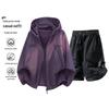 VUUG Unisex Outdoor Sun Protection Hooded Top & Shorts Set