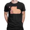 Unisex Unisex Tshirt Cute Capybara Chilling With Bubble Tea Funny 100 Cotton Tees T Shirt Crewneck Clothes Birthday Present