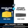 The Rag Company Edgeless 365 Towels, 40x40cm, Pack of 10, Car Wash, Detailing, Multi-Purpose, Gold
