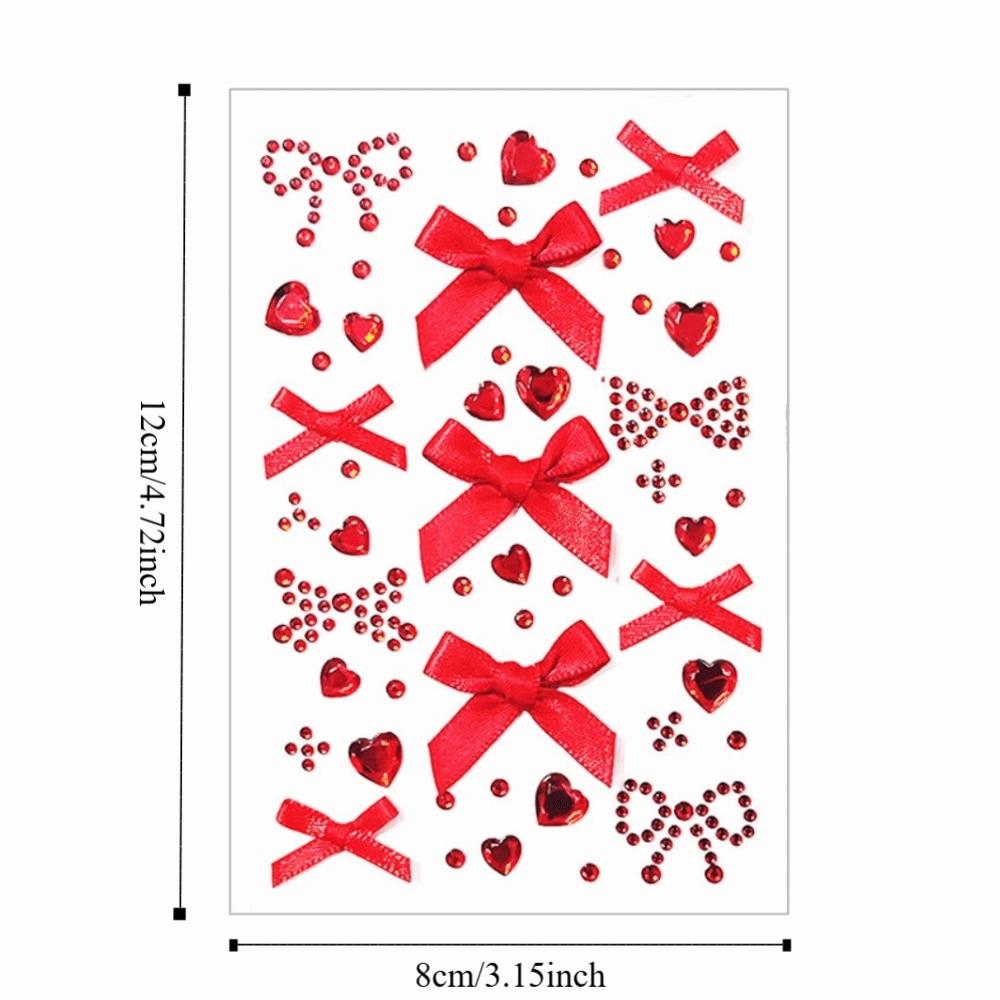 Sparkling Face Temporary Tattoos Rhinestone Face Tattoo Sticker Photocard Sticker Men Women