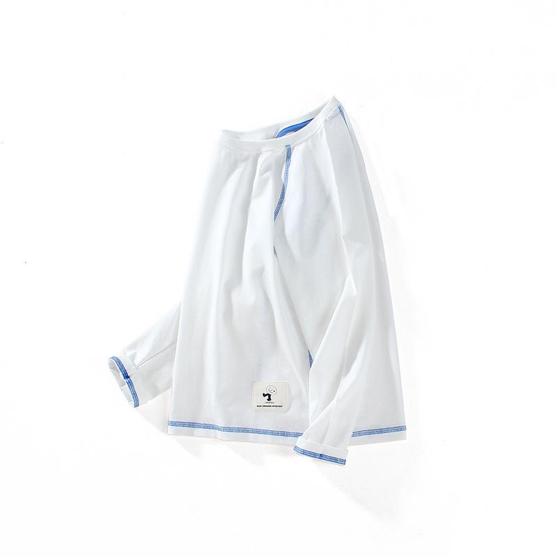 2024 Fall Korean Kids' Cotton Long-Sleeve T-Shirts for Boys - Middle & Large Sizes