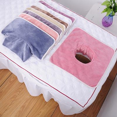 35*35 Cm Thickened Beauty SPA Massage Table Planking Face Towel With Hole Bed Bandana