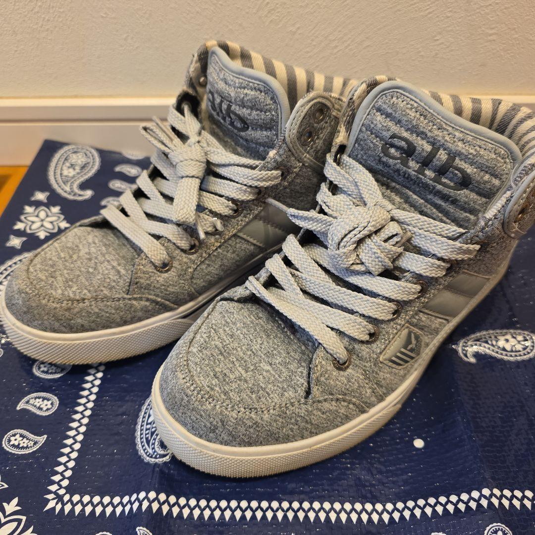 alb gray high cut sneakers