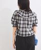 Blouse Frill Check Black [BIS] [2-Way] Blouse, Women's, (02)