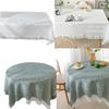 Cotton Linen Tablecloth Tassels Lace Round Rectangular Table Cloth Map Towel Cover for Kitchen Dinning Party Wedding