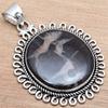 Pendant Septarian Jasper Gemstone Mother'Day Gift Silver Jewelry 2"