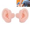 1 Pair Silicone Simulated Ear Model Flexible Soft Ear Model for Hospital Display Learning