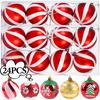 6cm Electroplated Christmas Balls Set Xmas Tree Pendant Christmas Ball Hanging Ornament for DIY New Year Party Home Decoration