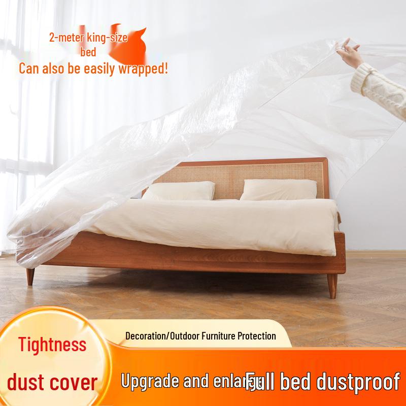 Elastic Drawstring Disposable Furniture Dust Cover for Sofas, Beds, and Appliances