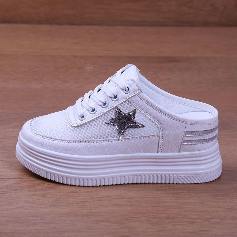 Mode Zehenbedeckung Erhöhte Interne Hausschuhe Weiche Sommer Damen Schuhe Pantoffeln Plateau Komfort 2025 Lässige Freizeit Hausschuhe Damen Sum