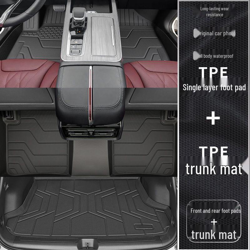 Red Flag HS5 Full Coverage TPE Floor Mats with Trunk Mat