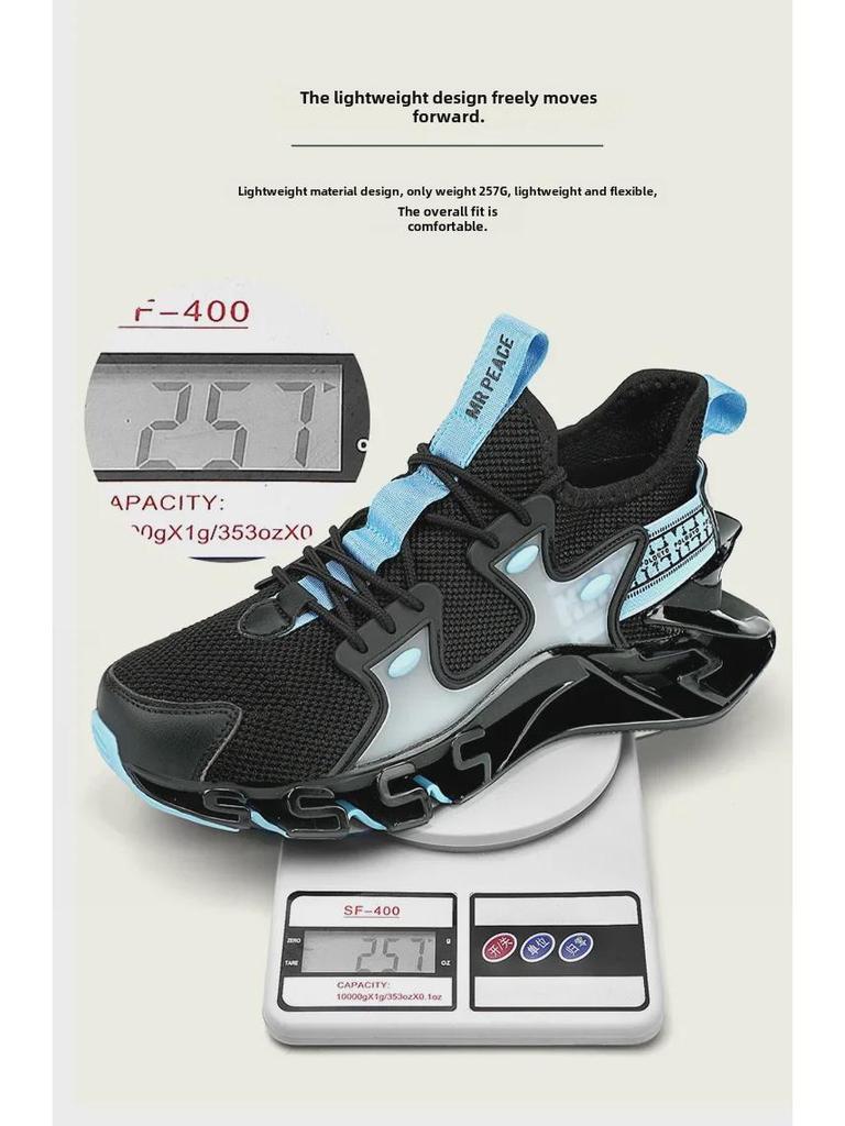 Hochwertige, trendige Herren-Sommerschuhe mit dicker Sohle und leuchtenden Papa-Schuhen: Atmungsaktive, jugendliche Outdoor-Schuhe