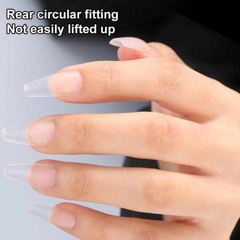 100Pcs/Box Matte Fake Nails No Polishing Press On False Nails Medium Short Design High Matt Soft Gel Nail Tips For Extension