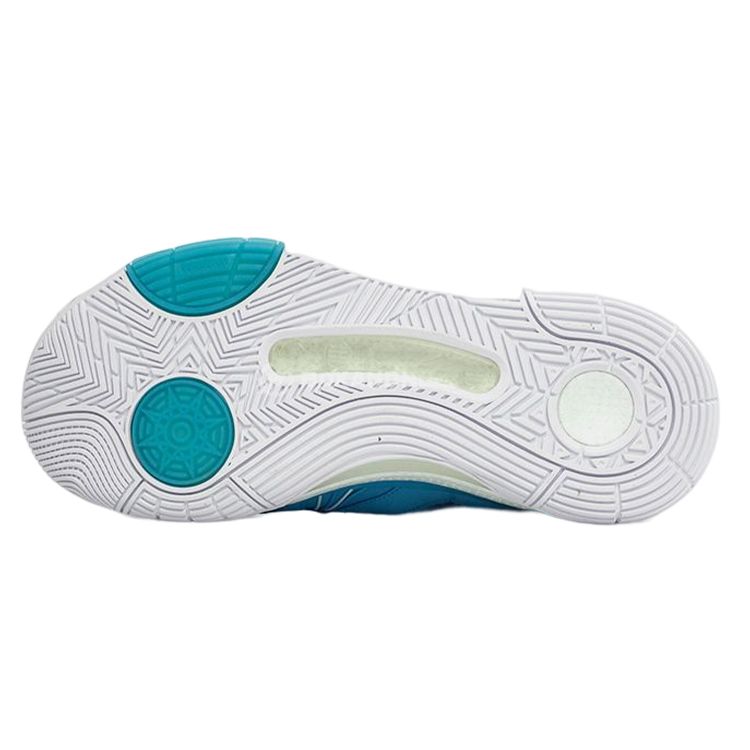 Li Ning 937 Shock Absorbing Non-Slip Wear-Resistant High-Top Basketball Shoes Men Sneakers Blue White ABAR009-2