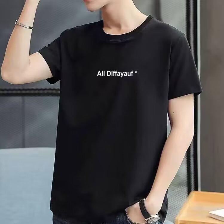 Summer men's short-sleeved T-shirt trend Slim round neck body shirt men's clothing on clothes