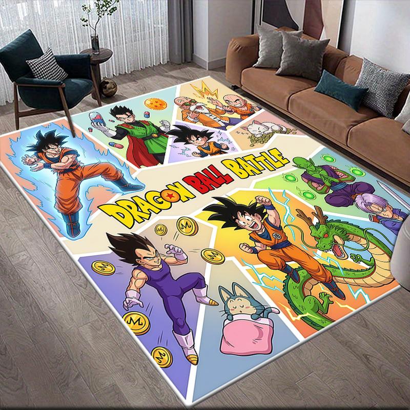 Colorful Spliced Dragon Ball Anti-Slip Floor Mat, Rectangular Carpet for Living Room, Bedroom and Game Zone.xwn 60x90cm
