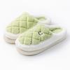 Autumn and Winter New Cotton Slippers Indoor Home Wear-resistant Warm Piled Couple Hair Slippers