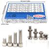 460pcs - M3 M4 M5 M6 Socket Head Cap Screws, Stainless Steel Socket Head Cap Screws, Nuts and Washers Set, for Home DIY Repairs.