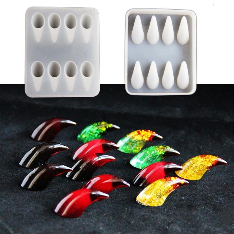 Sturdy Silicone Mold for Crafting Unique Devil Horns and Beast Claw Designs Portable for Craft Projects Supplies