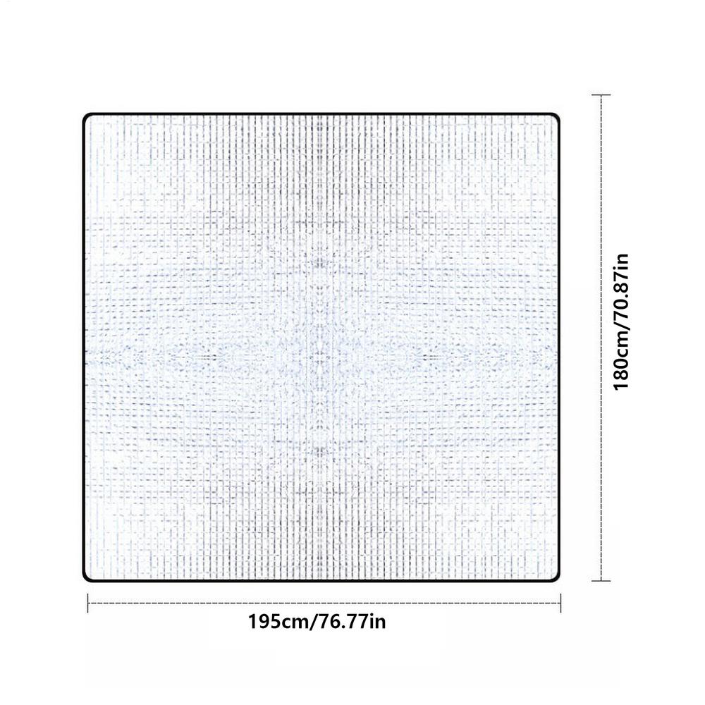 Floor Mat For Tent 195x180cm Waterproof Picnic Pad Aluminum Foil Mat Outdoor Thermal Foil Blanket For Survival Hiking Picnics