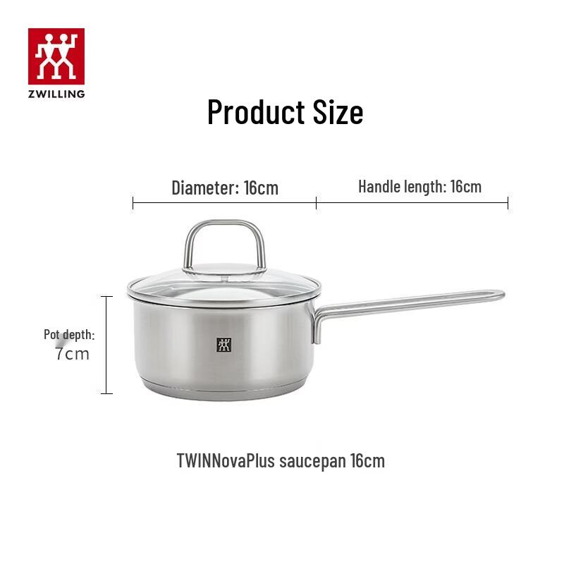 Zwilling Nova Plus Stainless Steel Saucepan