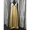 Women's Summer Color Block V Neck Sleeveless Tank Maxi Dress Loose Casual Vacation Beach Long Dress for Women
