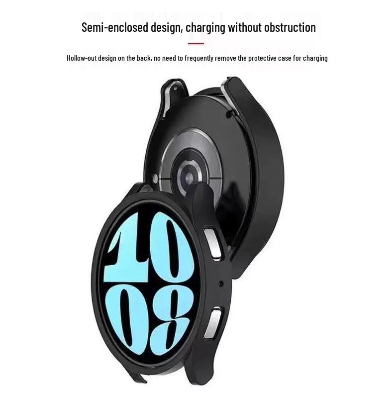 Samsung Galaxy Watch7 Full Coverage Protective Case with Integrated Screen Film