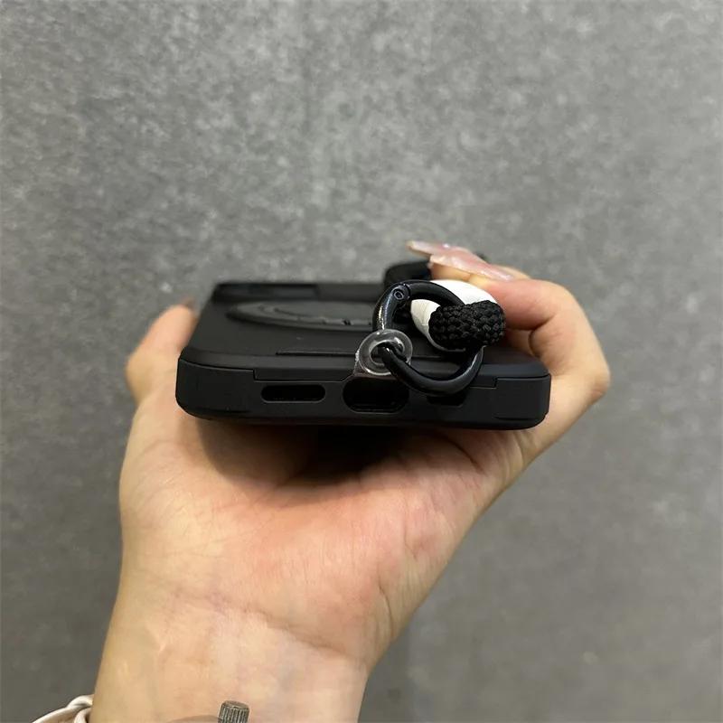 For  Rotating Ring Holder Lanyard Case for For Iphone 16 1 17 Pro Max 17 Air 14 Plus 11 13 12 Wrist Strap Bracket Cover