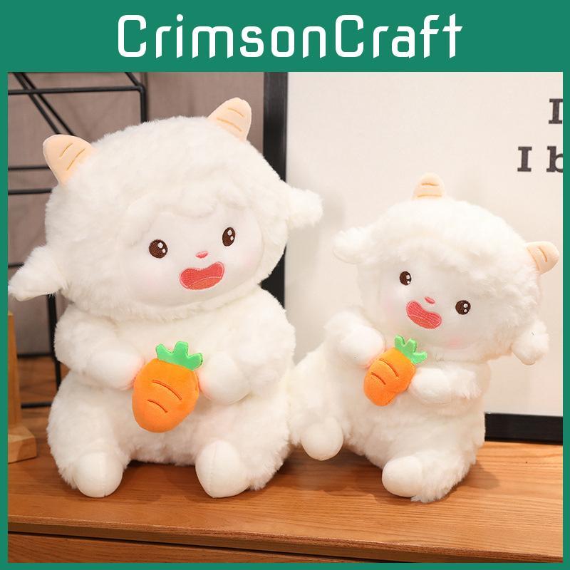 Adorable Jointed Sheep Plush Toy Soft Cuddly Stuffed Animal For Girls Gift