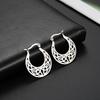 Irish Knot Vintage Earrings for Women Stainless Steel Gold Round Circle Hoop Earring Jewelry