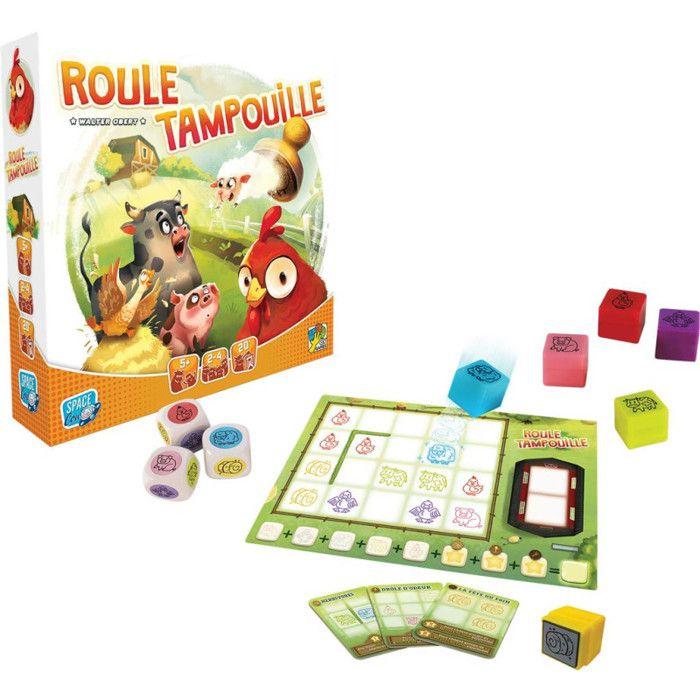 Jeux de société - AC-DÉCO - Roule Tampouille - 2 à 5 joueurs - À partir de 5 ans - 20 min de jeu