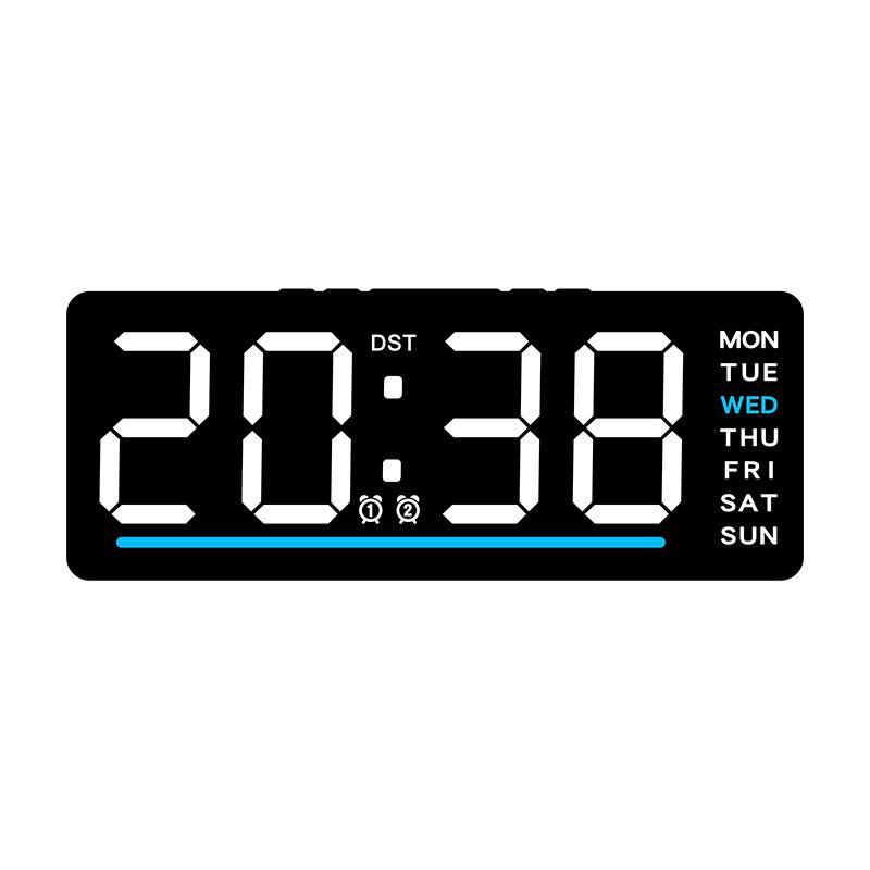 

Новый многофункциональный цифровой будильник Простые электронные часы Светодиодные часы Детские прикроватные бесшумные часы