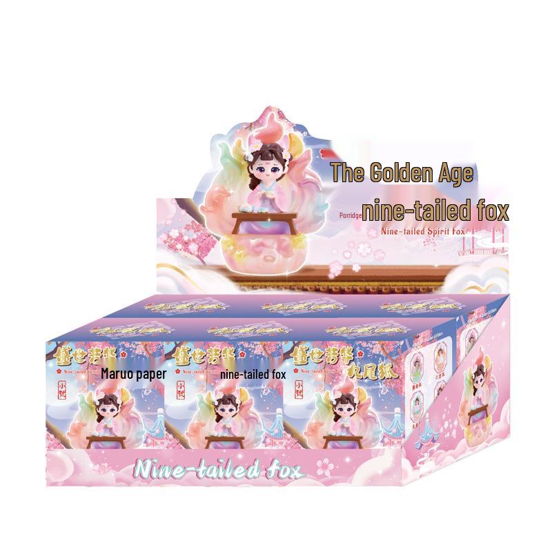 

Куклы-сюрпризы Девятихвостая лиса Тушань - Модные маленькие лисички-украшения, Креативный подарок на день рождения для девочек Blind Box Figure Series