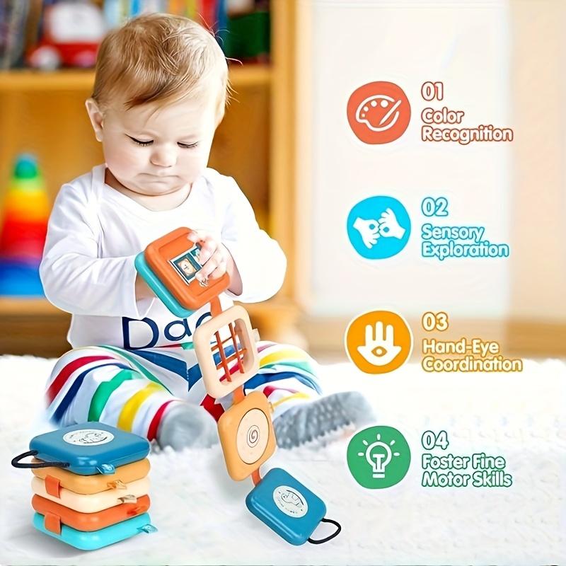 Busy Board,Multifunctional Sensory Educational Toy,Finger Fine Motor Skills Learning,Suitable for Indoor and Outdoor Travel,Foldable and Easy To Carry