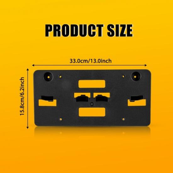 Front Bumper License Plate Mounting Bracket Holder for 2018- GMC Terrain EAX