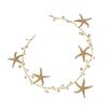 Starfish Headpiece - Wedding Hair Accessory with Pearls for Brides, Nautical Alloy Hair Decor for Women