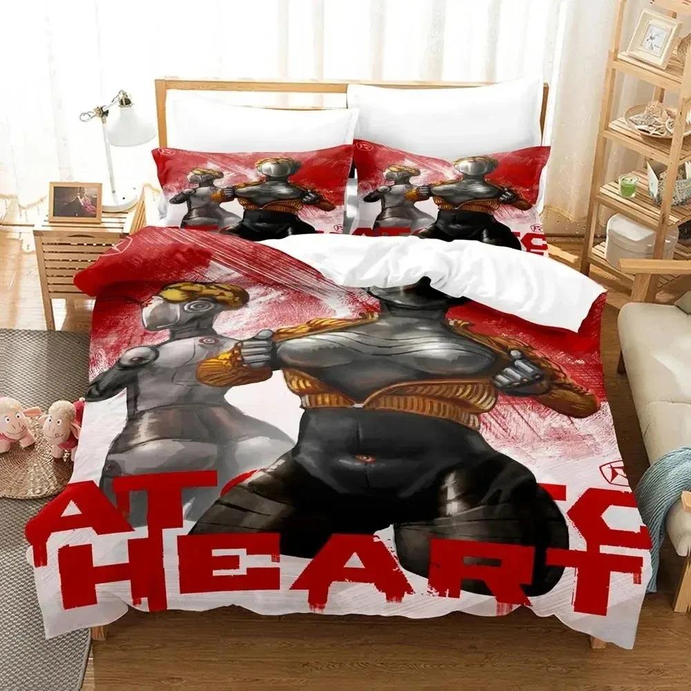 Game Atomic Heart Bedding Set Duvet Cover Bed Set Quilt Cover Pillowcase Comforter King Queen Size Boys Adult Bedding Set