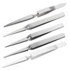 Cross Lock Stainless Steel High-precision Tweezers Reverse Action Tweezers Maintenance Hand Tools for Household