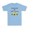 I Survived My Trip To Nyc Funny New York Yellow Taxi Joke Unisexs Cotton TShirt