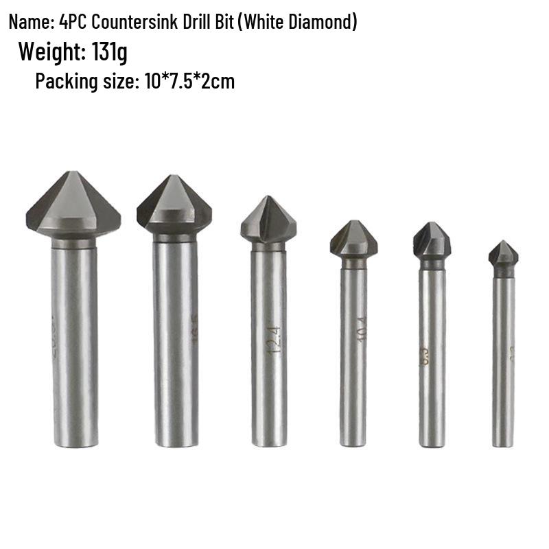 

90° Инструмент для снятия фаски и заусенцев HSS с титановым покрытием, трехзаходный