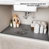 34" x 22" Under Sink Mat Silicone Sink Tray Multi-functional Pet Feeding Mat  for Kitchen Bathroom