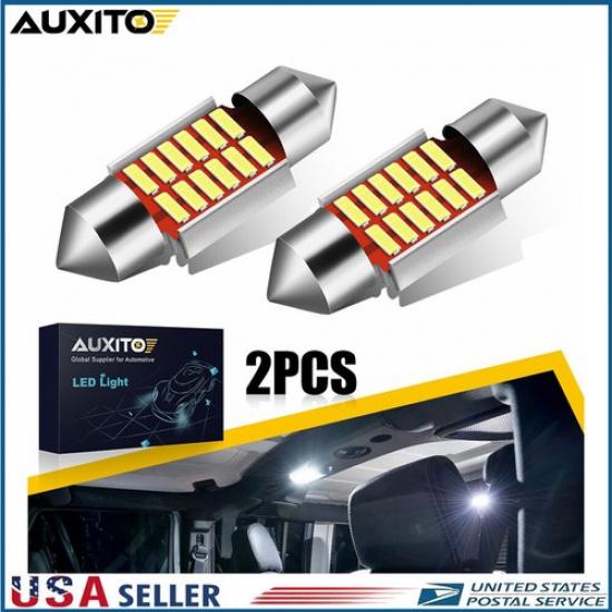 31MM Festoon LED Interior Ceiling Dome Light Bulb 6000K White DE3175 Error Free