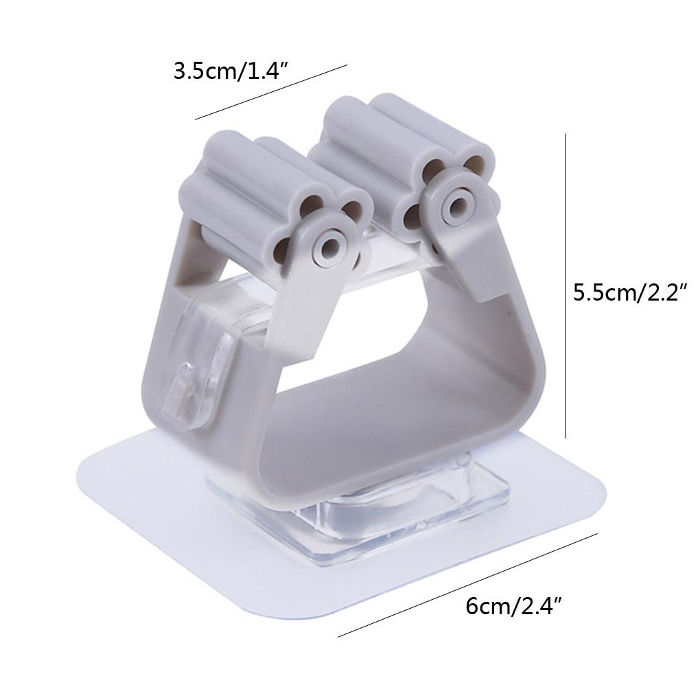 Wall Mounted Mop Holder Brush Broom Hanger Storage Rack Kitchen Organizer Home