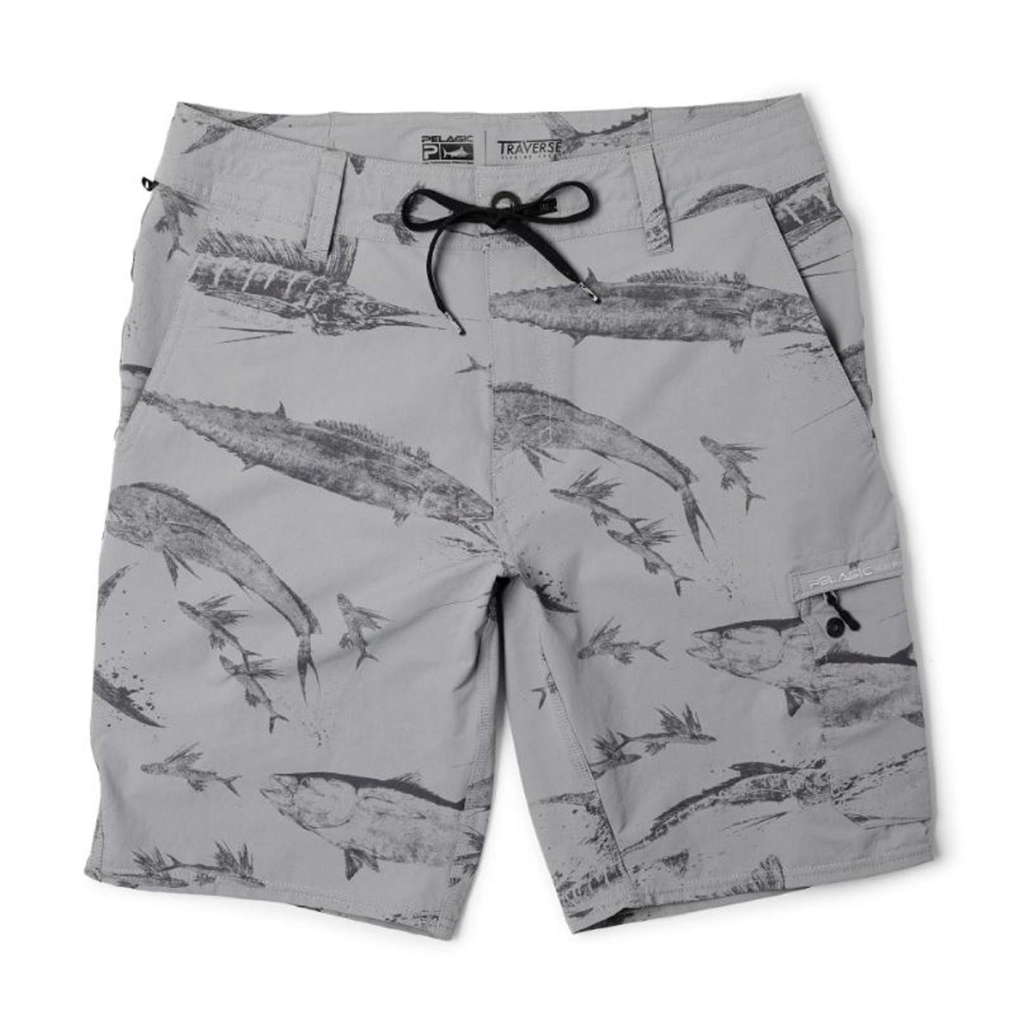

Шорты Pelagic 1002 Hybrid 19 дюймов Traverse Gyotaku GRY Размер 30 (8920)