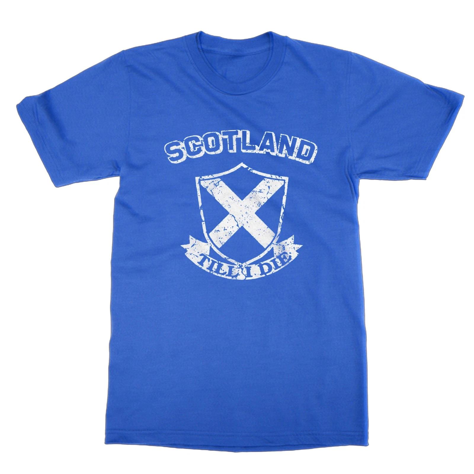 Scotland Til I Die t-shirt Scottish patriot tee football fan top S