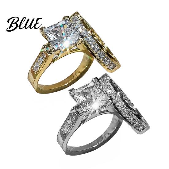 Metal Finger Ring 2Pcs/Set Women Set Zinc Alloy Rings